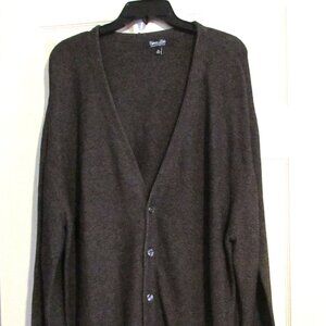 Men's CYPRESS LINKS SPORTSWEAR Brown Cardigan Sweater  Size XL